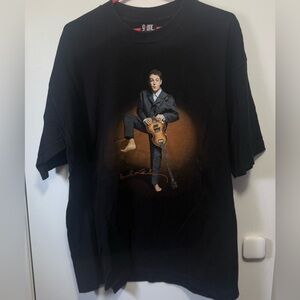 Vtg 2002 Paul McCartney Driving USA Concert Tour Black T Shirt Sz XL Giant Tag